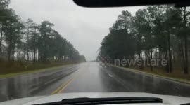 Rain on fort bragg