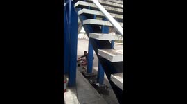 Funny handrail sliding fail