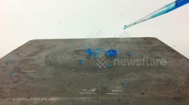 Watching balls of water bounce on hot metal is mesmerizing