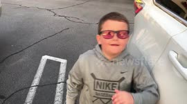 This boy's reaction to seeing colour for the first time will warm your heart