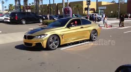 Gold Wrap BMW - Spring Break San Diego