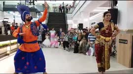Bhangra meets Bharata Natyam