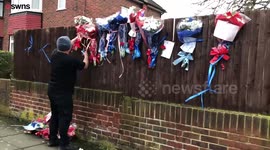 Man cuts down memorial to stabbed burglar