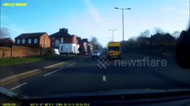 Ambulance jumps red light and has an accident