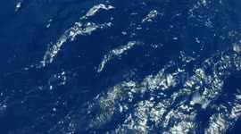 Aerial drone intro Maldives Kuramathi pool villa