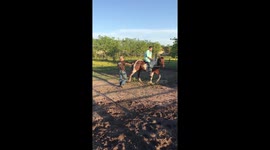 Horse riding fail