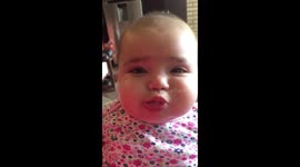 Baby learning baby sounds