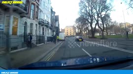 Near miss in Brighton with a cyclist