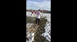 messi snowman freekick perfect upper 90
