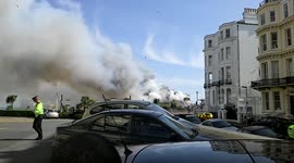 Eastbourne Pier on Fire 30th July 2014