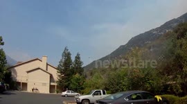 Fire in Yosemite National Park - El Portal - July 2014