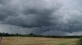 Thunderstorm/Storm Clouds Over Field