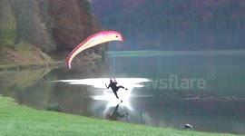 Incredible paragliding stunts caught on camera
