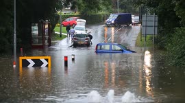 Stranded Car In Flooding - Garforth, Leeds, West Yorkshire