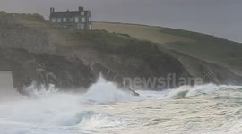 Hurricane Bertha hits Cornwall