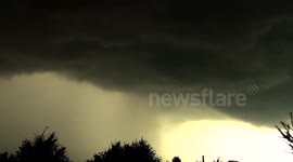 A powerful storm over the Rybnik. August 10, 2014