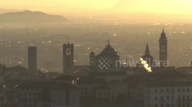 Sunrise in Bergamo, Italy