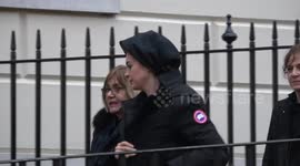 Anne Hathaway and Rebel Wilson seen on movie set in London