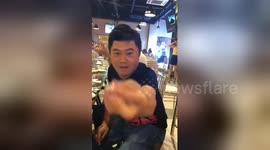 Newsflare Edit - The man wears a ring very fast