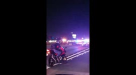 Moments of high-speed chase in California