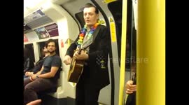 Busking on the Northern Line i give you........ Elvis Presley