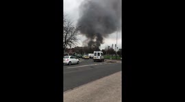 Fire in Leicester near St. George’s retail park