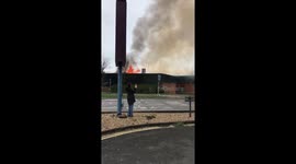 Leicester blaze being brought under control