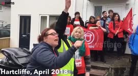 Mum left in tears of joy as campaigners stop her being evicted by wealthy landlord