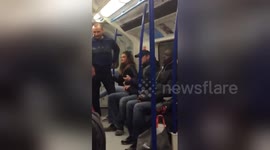 Newsflare Edit - Racist woman on the London Underground