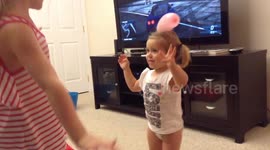 Parents capture their little girl's dancing, from baby to toddler