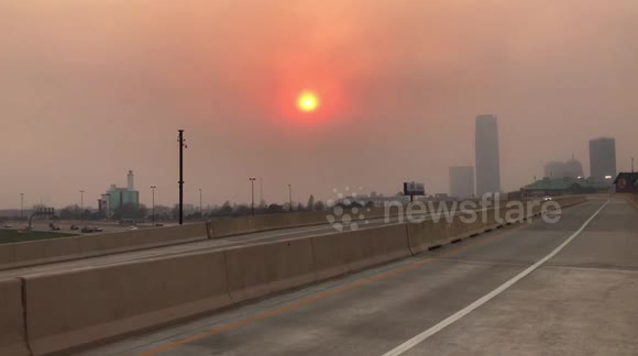 Oklahoma fires fill sky with smoke as governor declares emergency