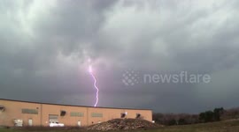 Severe Lightning Storm Time Lapse