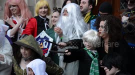 Video game characters parade through London