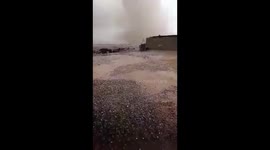 Huge storm destroys everything on its way