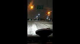 Blizzard driving