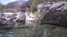 Wadi Bani Khalid in Oman is a natural water park