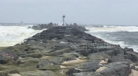 Massive storm rolls in from the East
