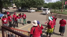 A picket line - South African style