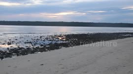 Beautiful sunrise over Jaco Island East Timor
