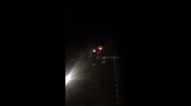 17th floor flat on fire