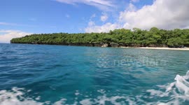 The bluest water and whitest sand I've ever seen! This is Jaco Island, East Timor!