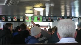 Bolton Wanderers Fans Smash Up Leeds United Pub *POLICE ARREST FANS*