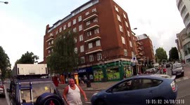 Angry motorist berates London cyclist in foul-mouthed road rage incident