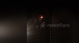 Blaze breaks out on 17th floor of east London tower block