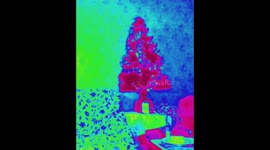 Ghost object goes past the Christmas tree view in Thermal camera