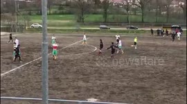 Amateur Italian footballer, 45, scores amazing long-range volley