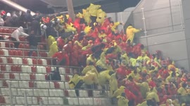 Legia-Jagiellonia football fans fight 2014-03-02
