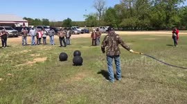 Emotional story behind why man used a whip for gender reveal