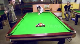 Chinese woman pulls off incredible 'trick shot'