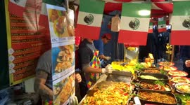 Mexican food stall at Brick Lane Food Hall